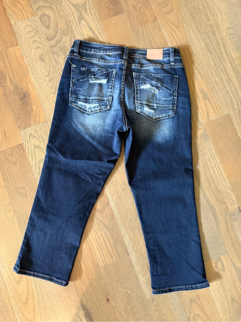 Dark Blue BKE  Denim cropped Jeans Sz 28